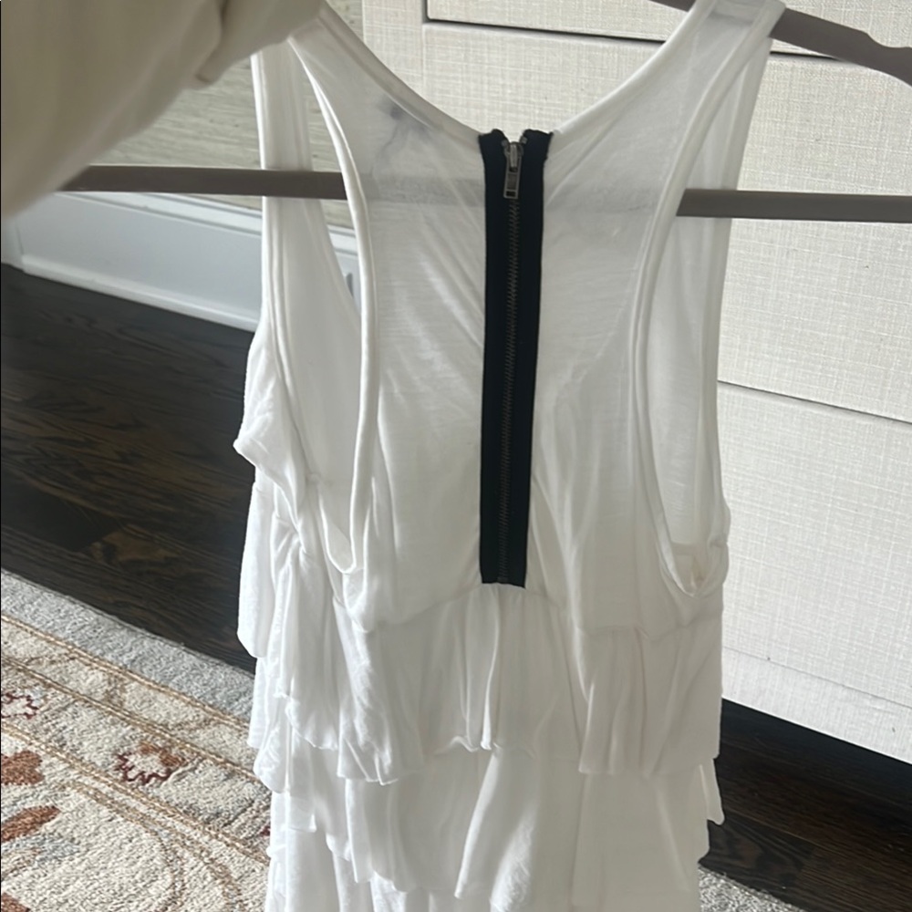 Splendid White Ruffle Tank Top - Picture 4 of 4